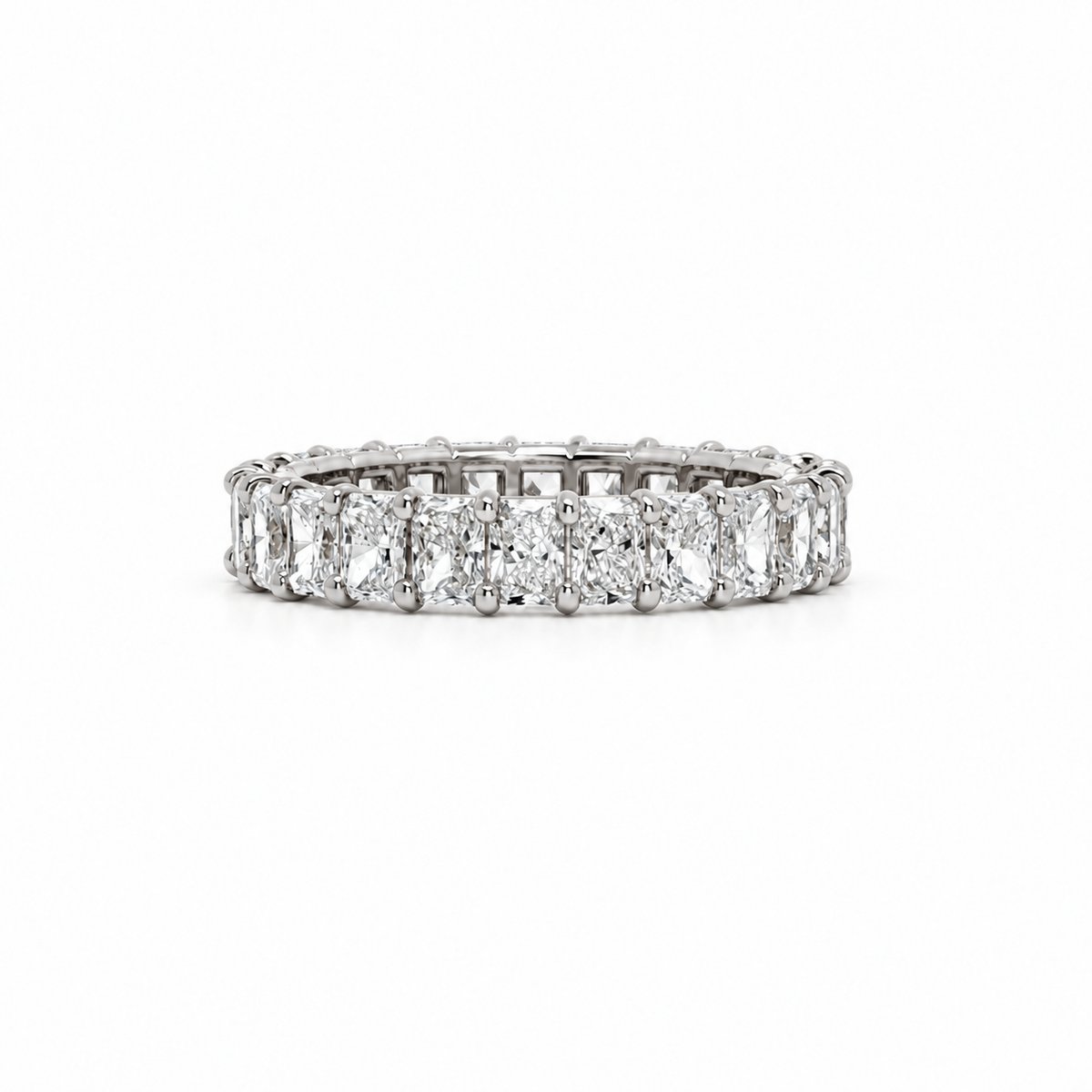 Ladies Radiant Cut Eternity Band – view 2 of 3