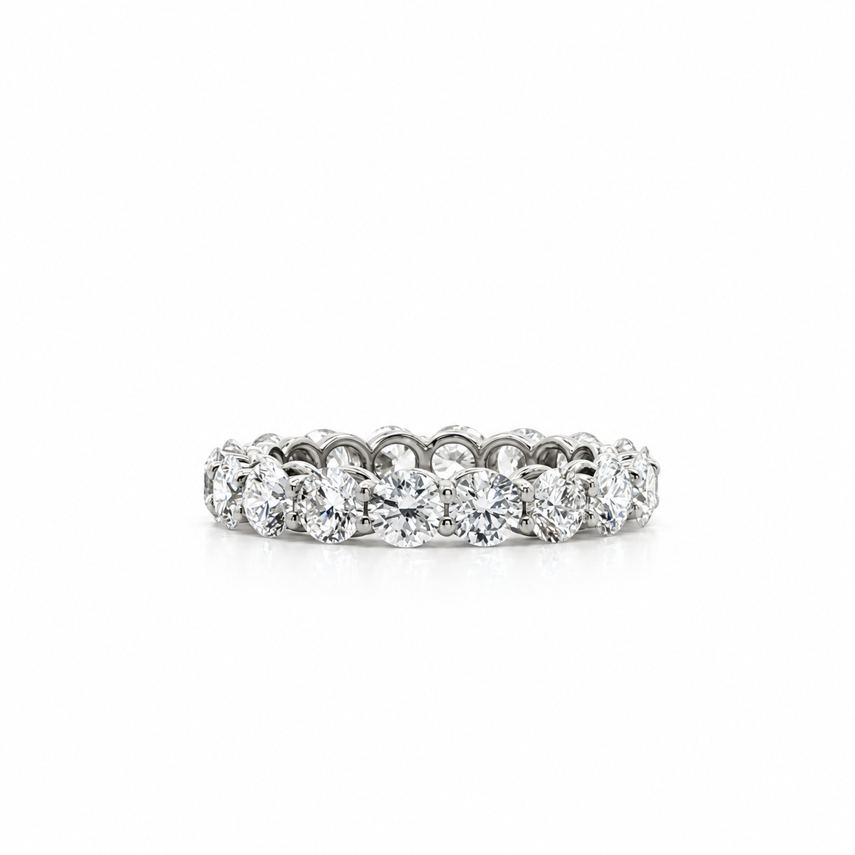 Ladies Round Cut Eternity Band – view 2 of 3