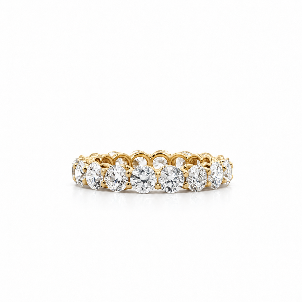 Ladies Round Cut Eternity Band – view 1 of 3