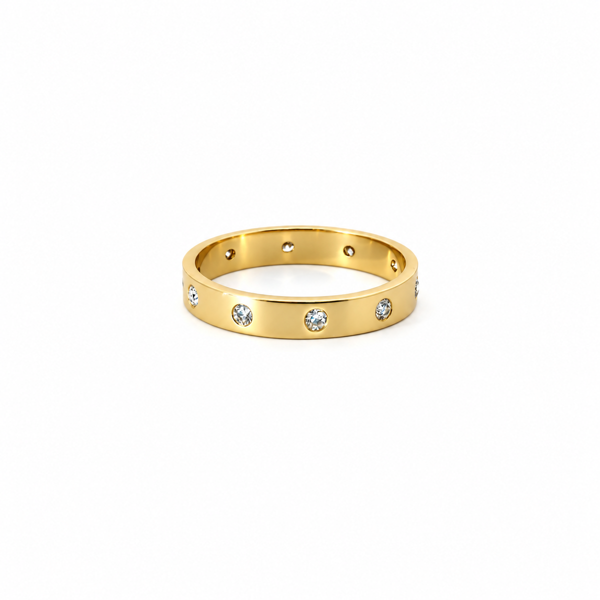 Ladies Round Diamond Cigar Band – view 1 of 5