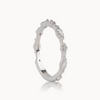 Ladies Round & Marquise Spaced Out Band - Ladies Wedding Bands