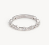 Ladies Round & Marquise Spaced Out Band - Ladies Wedding Bands