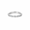 Ladies Round & Marquise Spaced Out Band - Ladies Wedding Bands