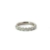 Ladies Round Shared Bead Wedding Band - Choice of White Gold Yellow Gold or Rose Gold - Natural Diamonds - Ladies Lab