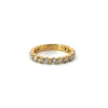 Ladies Round Shared Bead Wedding Band - Choice of White Gold Yellow Gold or Rose Gold - Natural Diamonds - Ladies Lab
