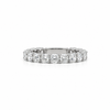 Ladies Square Cushion Cut Diamond Eternity Band - Ladies Wedding Bands