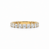 Ladies Square Cushion Cut Diamond Eternity Band - Ladies Wedding Bands