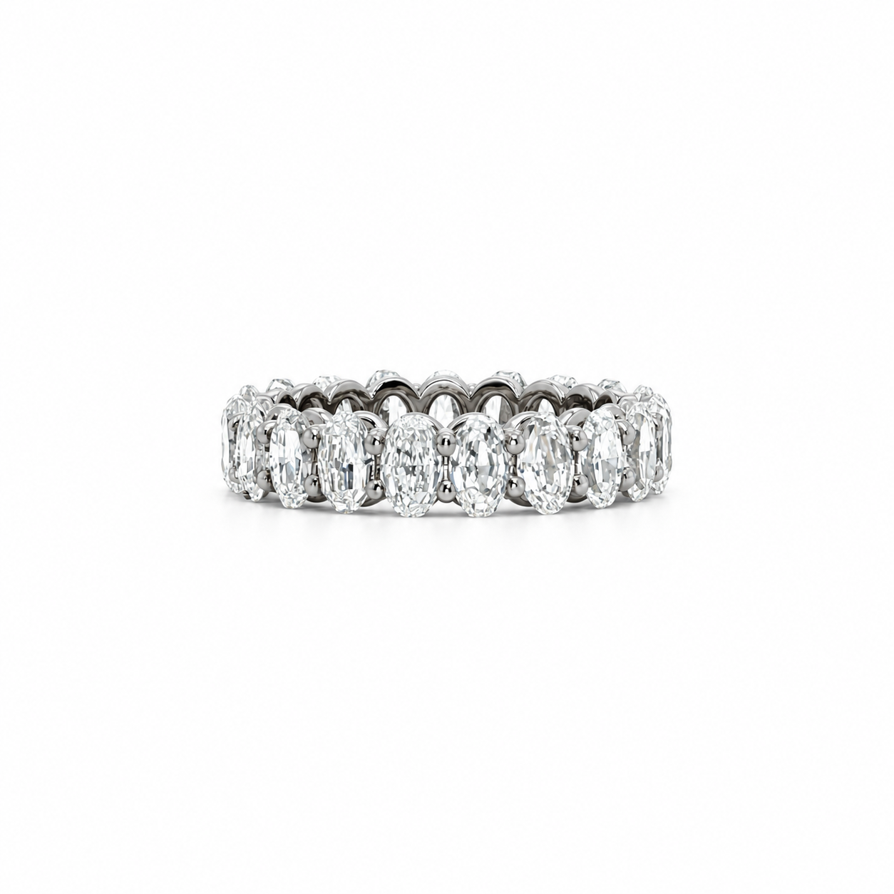 Ladies Step-Cut Oval Diamond Eternity Band – view 1 of 2