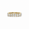 Ladies Step-Cut Oval Diamond Eternity Band - Ladies Wedding Bands
