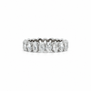 Ladies Step-Cut Oval Diamond Eternity Band - Ladies Wedding Bands