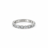 Ladies Vintage Marquise / Round Cut Station Band – view 2 of 3