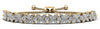 Marquise and round diamond adjustable flower bracelet in 14KT gold – view 3 of 3