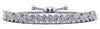 Marquise and round diamond adjustable flower bracelet in 14KT gold – view 2 of 3
