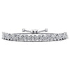 Marquise and round diamond adjustable flower bracelet in 14KT gold – view 1 of 3