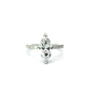 Marquise Cut Lab Diamond - Italian Pave Shank with Diamond Prongs & Reverse Halo- Available in 1.00ct - 7.00ct - Lab