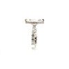 Marquise natural diamond engagement ring, with round illusion setting with reverse halo – view 2 of 4