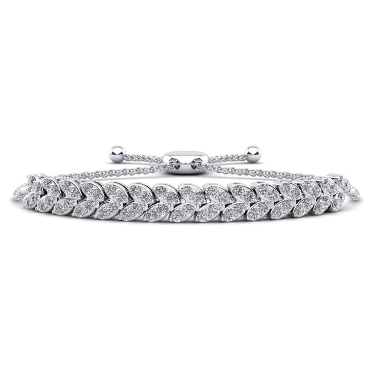Marquise Illusion Adjustable Diamond Bracelet – view 1 of 3