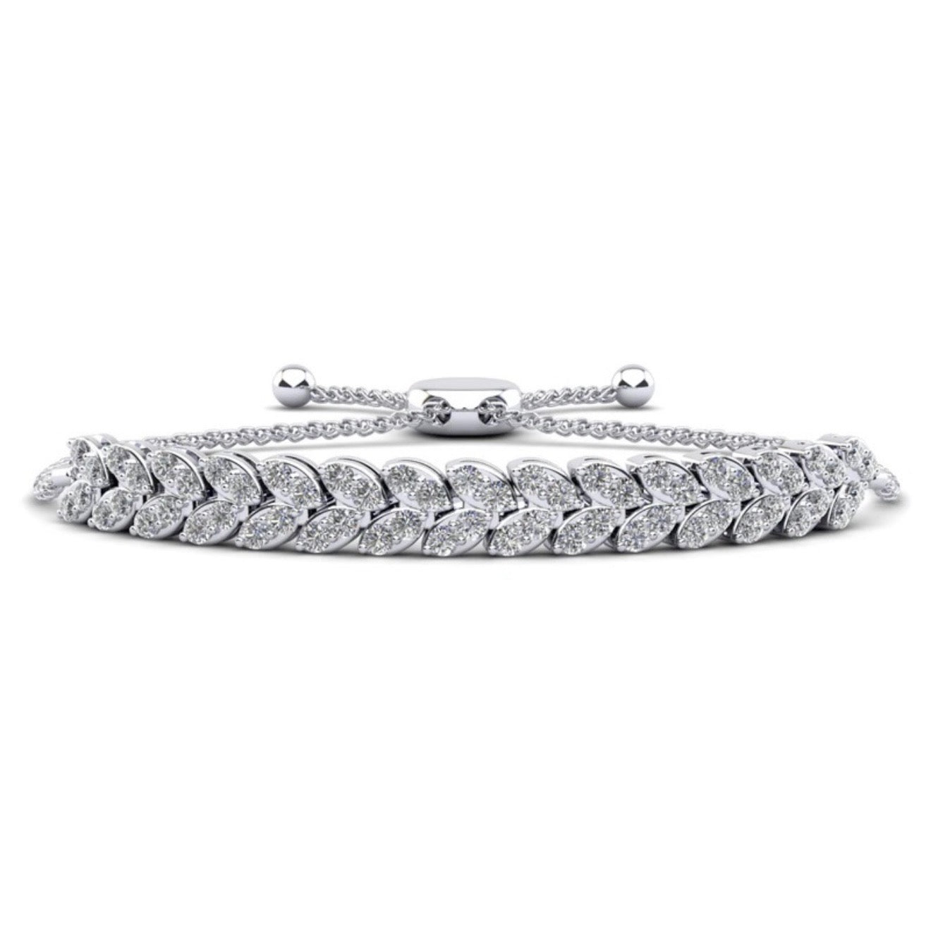 Marquise Illusion Adjustable Diamond Bracelet – view 1 of 3