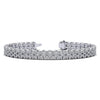 Marquise inspired pavé diamond bracelet in 14KT gold, 380 round diamonds – view 1 of 2