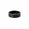 Men’s 7MM Flat Band with Diamonds on Edges - Zirconium - Men’s Wedding Band
