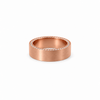 Men’s 7MM Flat Band with Diamonds on Edges | 14KT White Yellow Rose Gold or Zirconium | Lab or Natural Diamonds | Men’s