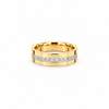 Men’s 7MM Flat Wedding Band | Lab or Natural White Diamonds | 14KT White Yellow Rose Gold or Zirconium | Men’s Wedding