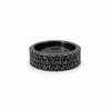 Men’s 8MM Black Diamond Eternity Wedding Band - 7.20ct TW - Men’s Wedding Band