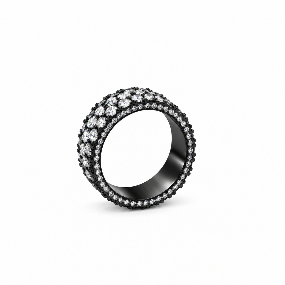 Men’s 9MM White Diamond Eternity Wedding Band | Lab Diamonds | 7.20ct TW | Men’s Wedding Band