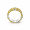 Men’s 9MM Yellow Diamond Eternity Wedding Band | Lab Yellow Diamonds 7.20ct TW | Men’s Wedding Band