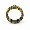 Men’s 9MM Yellow Diamond Eternity Wedding Band | Lab Yellow Diamonds 7.20ct TW | Men’s Wedding Band
