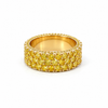 Men’s 9MM Yellow Diamond Eternity Wedding Band | Lab Yellow Diamonds 7.20ct TW | Men’s Wedding Band
