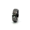 Men’s Dome Edged Tantalum Wedding Band- Rock Finish - Choice of 6 / 7 or 8MM - Men’s Wedding Band