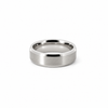 Men’s Flat Bevelled Edge Wedding Band | Satin Finish | 6MM to 8MM | 14KT White Yellow Rose Gold or Zirconium | Men’s