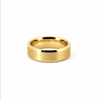 Men’s Flat Bevelled Edge Wedding Band | Satin Finish | 6MM to 8MM | 14KT White Yellow Rose Gold or Zirconium | Men’s