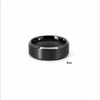 Men’s Flat Bevelled Edge Wedding Band | Satin Finish | 6MM to 8MM | 14KT White Yellow Rose Gold or Zirconium | Men’s