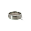 Men’s Flat Bevelled Edge Wedding Band with Satin Finish - 6 / 7 or 8MM - Choice of White Gold / Yellow Gold or Rose