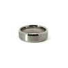 Men’s Flat Bevelled Edge Wedding Band with Satin Finish - 6 / 7 or 8MM - Choice of White Gold / Yellow Gold or Rose