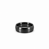 Men’s Flat Domed Edge Wedding Band | Satin Finish & High Polish | 6MM to 8MM | 14KT White Yellow Rose Gold or Zirconium