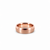 Men’s Flat Domed Edge Wedding Band | Satin Finish & High Polish | 6MM to 8MM | 14KT White Yellow Rose Gold or Zirconium