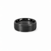 Men’s Flat Grooved Edge Wedding Band | 6 7 or 8MM | Choice of White Gold | Yellow Gold | Rose Gold or Zirconium - Men’s