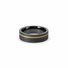Men’s 7MM Flat Wedding Band - Tantalum with Choice of 14KT Yellow Gold / White Gold or Rose Gold - Sand Finish - Men’s