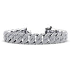 Men’s Two Rows Graduated Diamond Link Bracelet- Choice of Natural or Lab Diamonds - 7.95ct Total Weight - Lab
