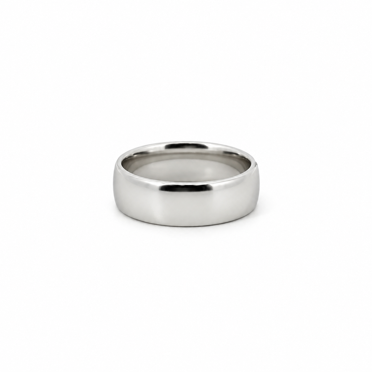 Men’s Wedding Band - 4MM to 8MM Rounded Band - Choice of White Gold/ Yellow Gold or Rose Gold - Men’s Wedding Band