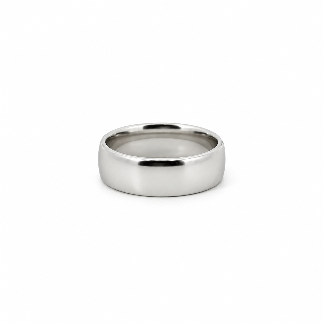 Men’s Wedding Band - 4MM to 8MM Rounded Band - Choice of White Gold/ Yellow Gold or Rose Gold - Men’s Wedding Band