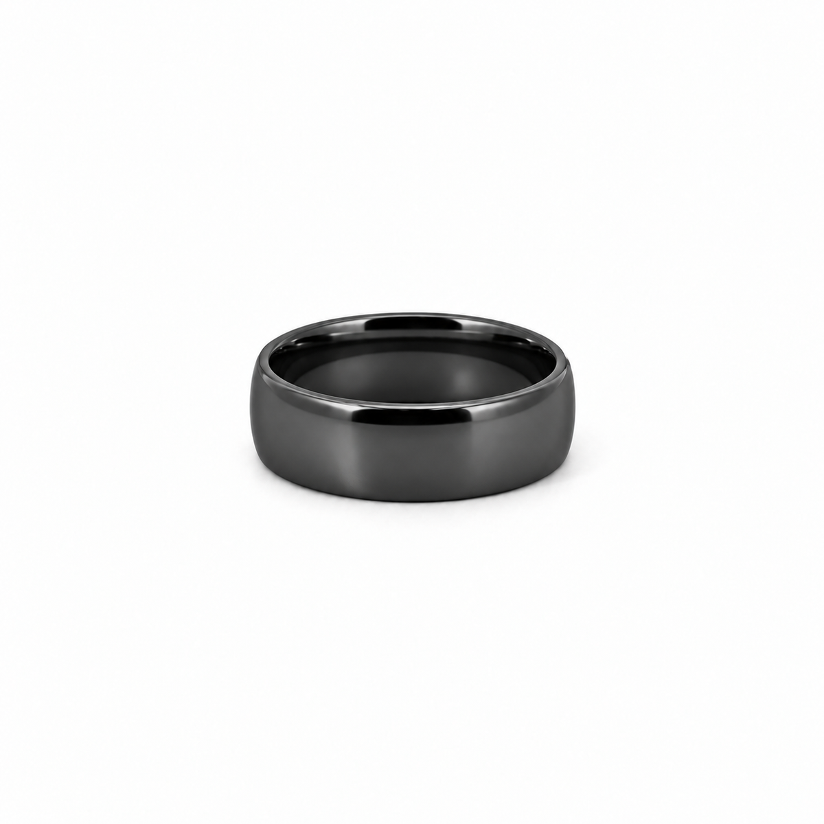 Men’s Domed Wedding Band | 4MM to 8MM | 14KT White Gold Yellow Gold Rose Gold or Zirconium - Men’s Wedding Band