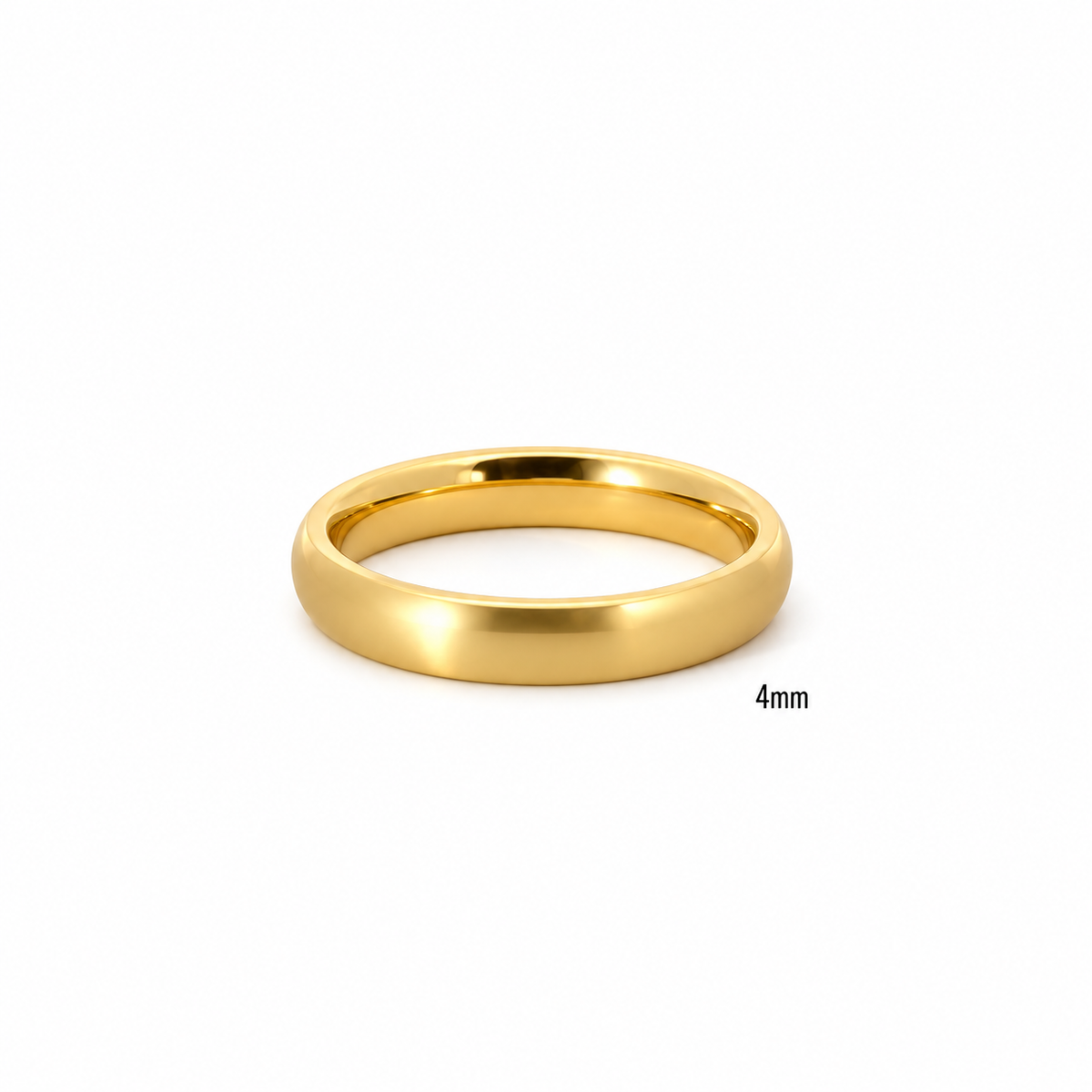 Men’s Wedding Band | 4MM to 8MM Domed Band | 14KT White Yellow Rose Gold or Zirconium - Men’s Wedding Band