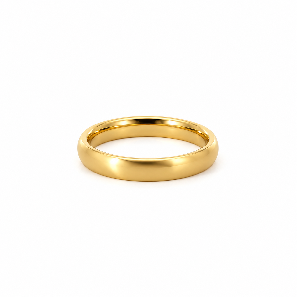 Men’s Wedding Band | 4MM to 8MM Domed Band | 14KT White Yellow Rose Gold or Zirconium - Men’s Wedding Band
