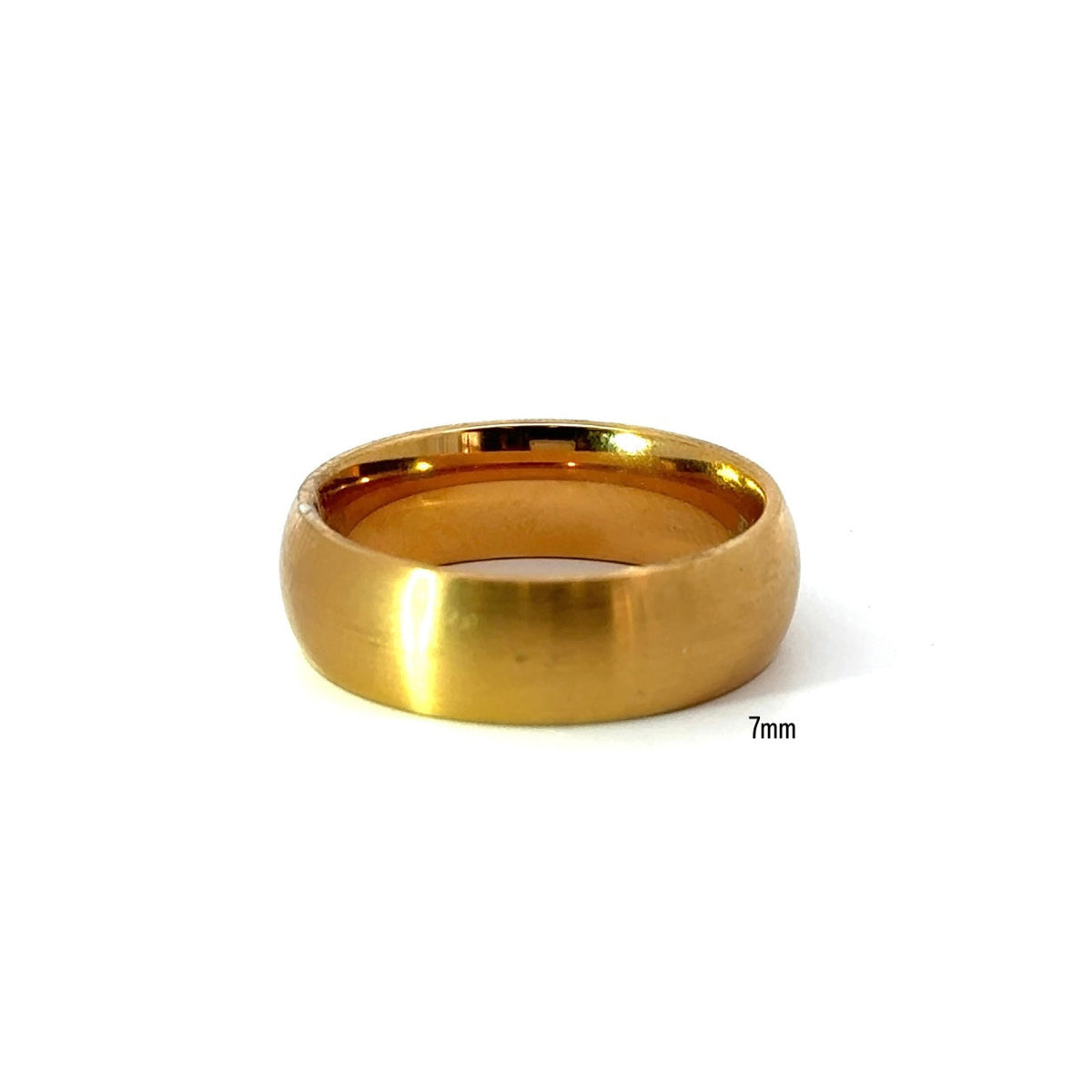 Men’s Wedding Band - 4MM to 8MM Rounded Band - Choice of White Gold/ Yellow Gold or Rose Gold - Men’s Wedding Band