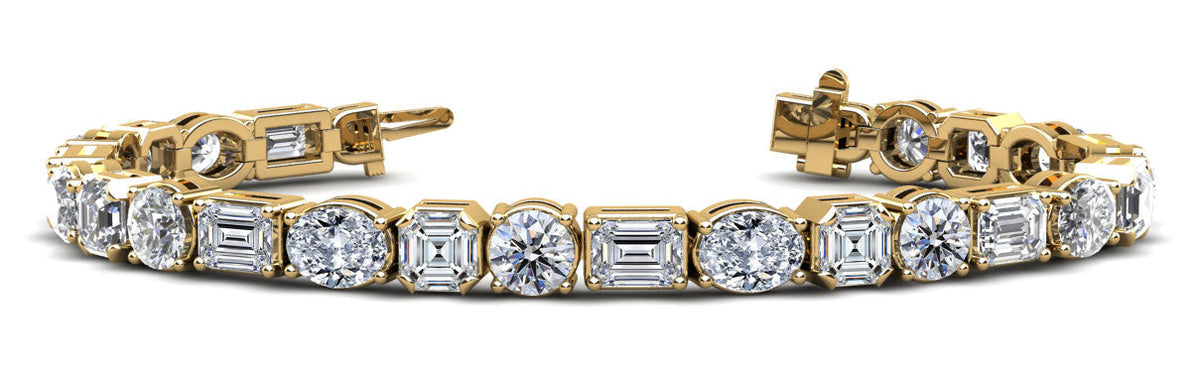Mixed Shape Diamond Tennis Bracelet – view 2 of 2