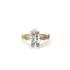 Moval Cut Lab Diamond - Braid Shank - Available in 2.00ct - 5.00ct - Hidden Halo Reverse Halo Lab Diamonds